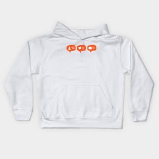 social media Kids Hoodie